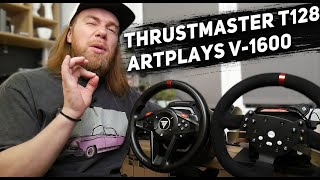 Самые ДЕШЕВЫЕ НОВЫЕ рули с FFB Обзор Thrustmaster t128 vs Artplays c1600 PRO [upl. by Introk969]