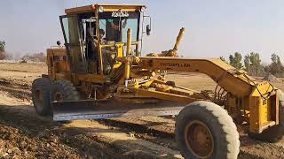 Grader operater starting ditch work  amazing video  Operator greydera pristupayet k rabote na ka [upl. by Viole]