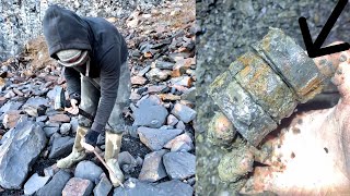 Shale FALL Ichthyosaur BONES Epic Outdoor Hunt  Fossil Hunter [upl. by Eedebez]