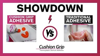 Cushion Grip VS Denture Glue Adhesives [upl. by Brazee]