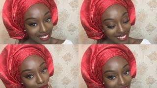 Easy Tutorial  How To Tie Your Own Sego Headtie Gele With Perfect Pleats [upl. by Ylsel]