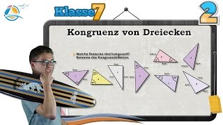 Kongruenz von Dreiecken  Klasse 7 ★ Übung 2 [upl. by Seton]