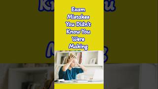 Avoid making🙅Exam Mistakes That Could Hurt Your Grades trending examtips [upl. by Tnemelc]