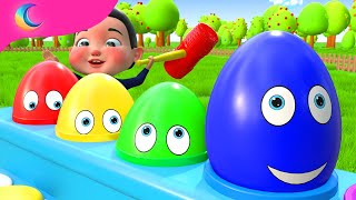 Surprise Eggs Kids Song  BluLoo Nursery Rhymes amp Kids Songs [upl. by Ku]