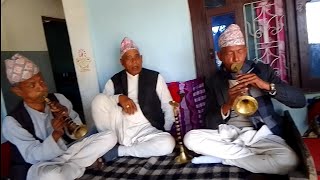 Nepali Old Lok Bhaka Panche Baja Song by Krishna Thatal and Team🔥🎺 panchebaja sanahi krishna [upl. by Erimahs454]