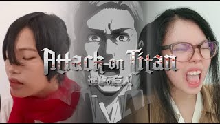 ətˈæk 0N tάɪtn  Hiroyuki Sawano ft Eliana  ATTACK ON TITAN 進撃の巨人 cover by priscilasinaga X Aris [upl. by Terrill173]