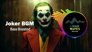 Joker BGM  BASS BOOSTED    1 HOUR [upl. by Annairb]