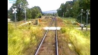 Sweden Inland Railway KRISTINEHAMN  PERSBERG 2005 Train Drivers Cab View from Y1 1306 [upl. by Brechtel]