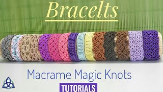 DIY Macrame Bracelets by Macrame Magic Knots [upl. by Enerod]