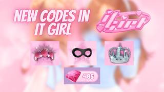 FIVE ACTIVE IT GIRL CODES 💄roblox itgirl codes [upl. by Aimahs]