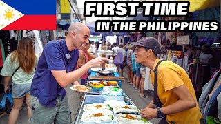 11 MUST EAT Filipino Street Foods in Quiapo Market Manila 🇵🇭 KWEK KWEK  LUMPIA  SOTANGHON [upl. by Lotti]