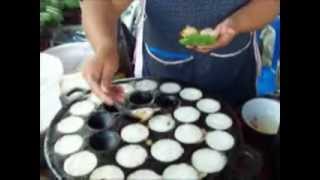 Khanom Krok Coconut Pancakes [upl. by Llenrev]