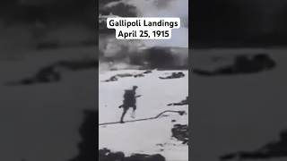 Gallipoli Landings Original WW1 footage April 25 1915 ww1 ww1history militaryhistory gallipoli [upl. by Lrem]