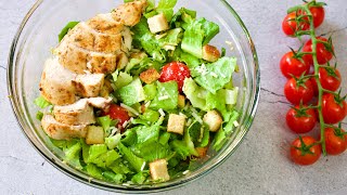 Chicken Caesar Salad Recipe Easy  Easy Chicken Salad recipe For Weight loss [upl. by Aenit]