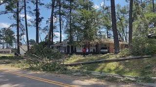 Augusta Georgia Hurricane Helene storm damage [upl. by Ynogoham208]