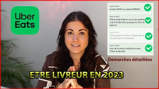 DEMARCHES POUR SINSCRIRE EN TANT QUE LIVREUR Uber Eats Deliveroo  COMPLET 2023 [upl. by Sesiom212]