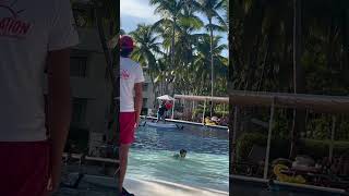 Dominican Republic Punta Cana Catalonia Hotel and Resort Pool activities [upl. by Barayon]