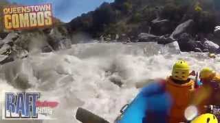 Whitewater Rafting On The Shotover River  Queenstown  New Zealand [upl. by Laurinda]