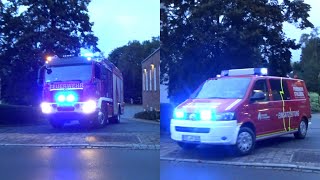 UNFALL AUF BAB Wachausfahrt HLF 20  ELW Feuerwehr Stollberg am 24092021 [upl. by Arraek]