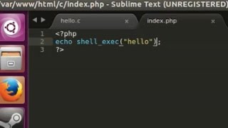 PHP tutorial  run C program from PHP on Ubuntu [upl. by Grady]