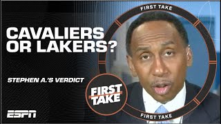 Stephen A CONCEDES the Cavaliers is the BETTER JOB over the Lakers  First Take [upl. by Enoek]