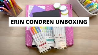 ERIN CONDREN UNBOXING  PLANNER UNBOXING  MONTHLY PLANNER UNBOXING [upl. by Leander249]