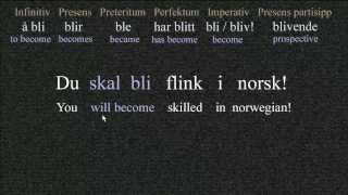 The difference between quotå bliquot and quotå værequot Norwegian Language Bokmål [upl. by Aneel]