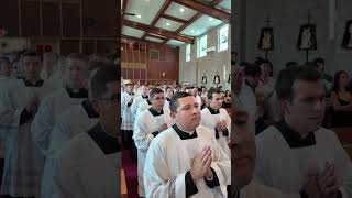 Seminarians Renewing Their Vows Process Into Mass [upl. by Gniw963]