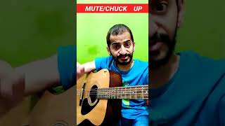 Guitar Strumming  12 MuteChuck Up  Beginner Guitar Lesson  Ramanuj Mishra  shorts [upl. by Amedeo]