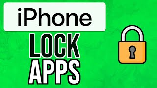 How to LOCK APPS on iPhone iOS 164 amp Later 2024  Lock Apps on iPhone Shortcut [upl. by Parsifal]