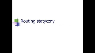 Routing statyczny [upl. by Mientao877]