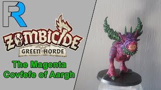 Painting Zombicide Green Horde The Magenta Covfefe of Aargh [upl. by Nylhsa]