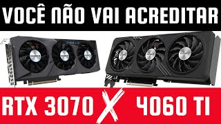 RTX 4060 Ti vs RTX 3070  Qual vale mais apena  Diferença é grande [upl. by Mongeau898]