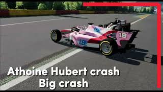 F2 Athoine Hubert crash [upl. by Alesram]