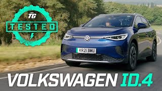 Volkswagen ID4 Crossover EV Review 060mph Ride Tech Charging amp Range  Top Gear Tested [upl. by Belak965]