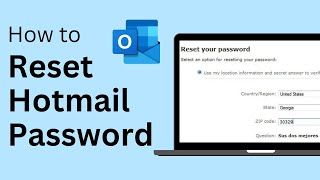 How To Reset Hotmail Password Recover Hotmail Account [upl. by Dewie]