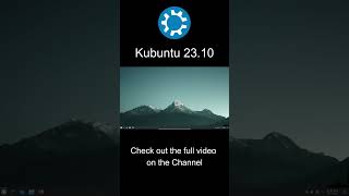 Kubuntu 2310 linux kubuntu [upl. by Htebasyle698]