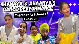 Shanaya amp Anaanya’s Dance Performance Together At School’s Function  RS 1313 VLOGS [upl. by Akehsar]