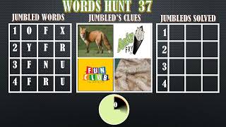 WORDS HUNT 37 20 10 24 [upl. by Htidirem534]