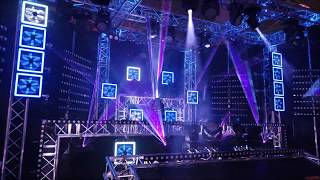 Prolight amp Sound Frankfurt 2019  Kurze Lasershow zu Hardstyle [upl. by Neirol]