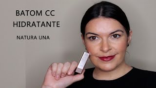 BATOM CC HIDRATANTE NATURA UNA I CORES E BENEFÍCIOS [upl. by Emiaj]