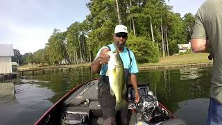 Lake Guntersville prefishing for the spro frog tournament [upl. by Yreneh]