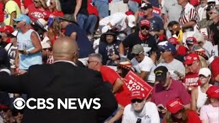 Eyewitness shares video from Trump rally after shots fired [upl. by Semyaj]