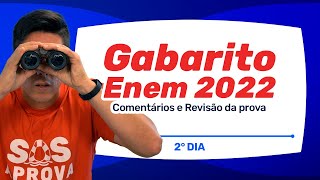 Gabarito ENEM 2022  Comentando o 2° dia de Prova Matemática e Ciências da Natureza SOSAPROVA [upl. by Dallis]