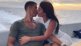 Cristiano ronaldo kissing georgina rodriguez 🔥 [upl. by Ordisi]