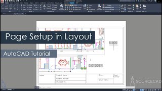 AutoCAD page setup in layout or paper space [upl. by Layap]