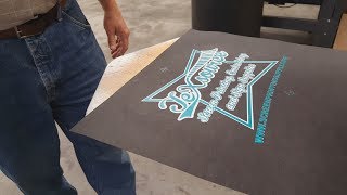 Screen Printing Basics  Using Pellons for Lining Up Colors [upl. by Fitting]