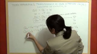 TERMOQUIMICA Teoría 7  Transferencia calor a presión constante Concepto de entalpía H [upl. by Anilac118]