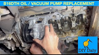 Vauxhall Insignia Oil  Vacuum Pump Replacement 16 CDTI B16DTH [upl. by Debor]