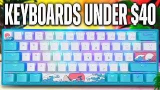 The BEST GAMING Keyboards Under 40 [upl. by Aniraz]